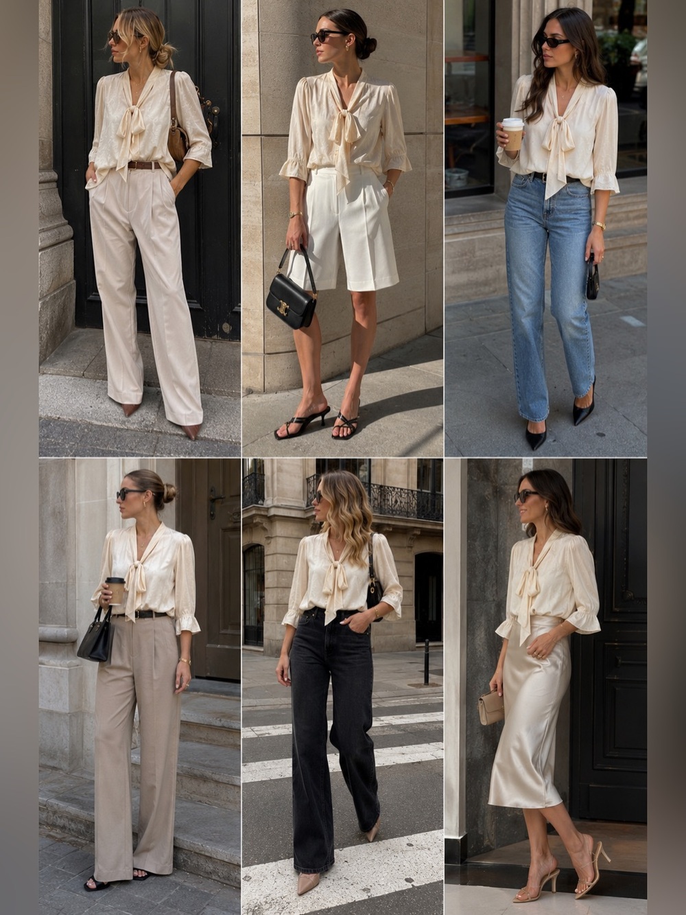 ZARA jacquard blouse with bow - Picture 11 of 11